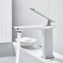 Modern gold rectangular brass basin faucet bathroom mixer tap