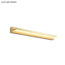 Modern gold rectangular led wall sconce bedroom acrylic shade