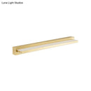 Modern gold rectangular led wall sconce bedroom acrylic shade