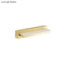 Modern gold rectangular led wall sconce bedroom acrylic shade
