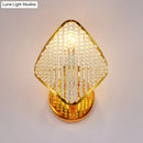 Gold Clear Crystal Wall Light