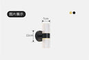 Modern gold ribbed glass shade wall lamp for bedroom bedside