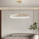 Modern gold ring chandelier dining room pendant light