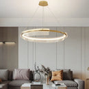 Modern gold ring chandelier dining room pendant light