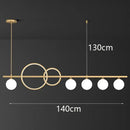 Modern gold ring elegant chandelier dining room pendant light