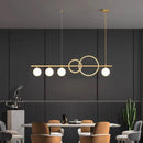 Modern gold ring elegant chandelier dining room pendant light
