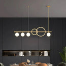 Modern gold ring elegant chandelier dining room pendant light