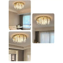Modern gold ripple led ceiling chandeliers for luxury dining room