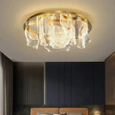 Modern gold ripple led ceiling chandeliers for luxury dining room