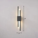 Modern gold rod led wall light stairway sconce 110v-120v