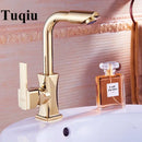 Modern gold & rose gold brass basin faucet bathroom mixer