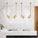 Modern gold rotating led spotlights dining room pendant light
