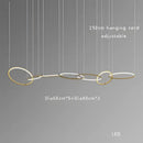 Modern gold round ceiling chandelier dining room pendant light