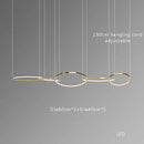 Modern gold round ceiling chandelier dining room pendant light