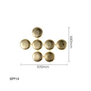 Modern gold round led wall lamps living room minimalist art