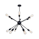Modern gold satellite pendant light living room starburst chandelier
