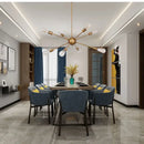 Modern gold satellite pendant light living room starburst chandelier