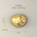 Modern gold & silver 3d stone wall ornaments living room decor