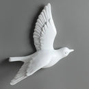 Modern gold & silver bird resin statue wall decor – children's room