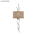Modern gold & silver branch wall mount light bedroom sconce