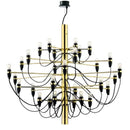 Modern gold & silver chandelier 50 light living room pendant