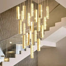 Modern gold & silver decorbites crystal chandelier dining room light