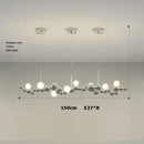 Modern gold & silver dimmable led hanging pendant light dining room