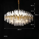 Modern gold & silver e14 led crystal pendant lights dining room