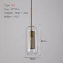 Modern gold & silver honeycomb glass pendant light kitchen fixture