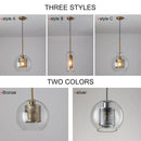 Modern gold & silver honeycomb glass pendant light kitchen fixture