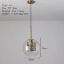 Modern gold & silver honeycomb glass pendant light kitchen fixture