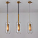 Modern gold & silver honeycomb glass pendant light kitchen fixture