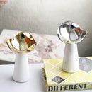 Modern gold & silver marble dessert bowl dining room snack plate