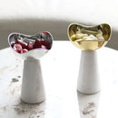 Modern gold & silver marble dessert bowl dining room snack plate