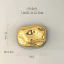 Modern gold & silver metallic rock wall hanging ornaments living room