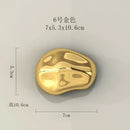 Modern gold & silver metallic rock wall hanging ornaments living room