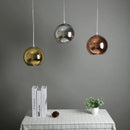 Modern gold silver & rose gold glass bubble ball pendant lights kitchen