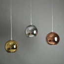 Modern gold silver & rose gold glass bubble ball pendant lights kitchen