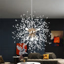 Modern gold & silver sputnik pendant light living room chandelier