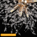 Modern gold & silver sputnik pendant light living room chandelier
