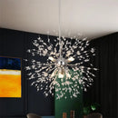 Modern gold & silver sputnik pendant light living room chandelier