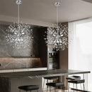 Modern gold & silver sputnik pendant light living room chandelier