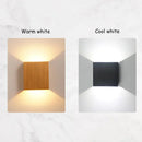 Modern gold & silver square wall lamps for bedroom