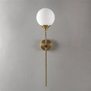 Modern gold smoked glass lampshade wall sconces bedroom light