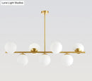Modern gold spherical island ceiling light dining room pendant lighting