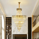 Modern gold spiral decorbites crystal chandelier staircase pendant light