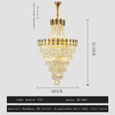 Modern gold spiral decorbites crystal chandelier staircase pendant light