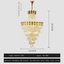 Modern gold spiral decorbites crystal chandelier staircase pendant light