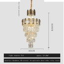 Modern gold spiral decorbites crystal chandelier staircase pendant light