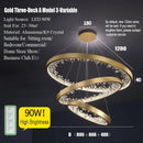 Modern gold spiral decorbites crystal led chandelier dining room light